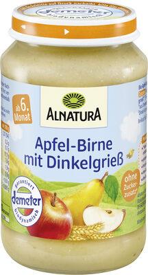 Apfel-Birne mit Dinkelgrieß
