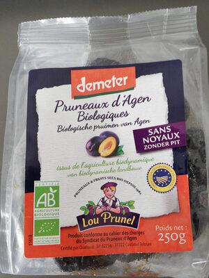 Pruneaux dénoyautés pasteurisés réhydratés à 35% d’humidité calibre géant 33/44 (250 GR)