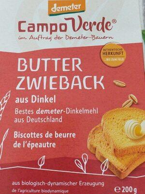 Butter Zwieback aus Dinkel