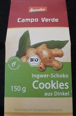 Cookies ingwer schoco