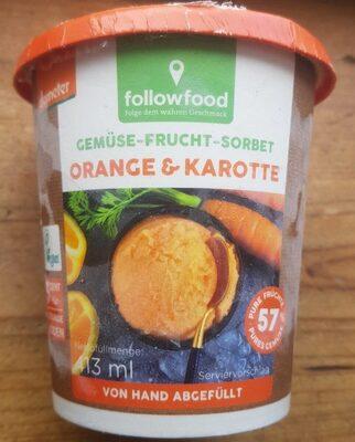 Gemüse-Frucht-Sorbet Orange & Karotte