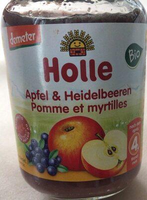 Pomme et myrtilles